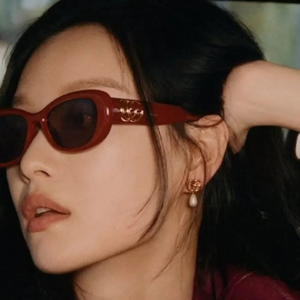 Gucci Women Sunglasses Burgundy Red Oval GG1829SK 003 NEW AUTHENTIC - Picture 10 of 11